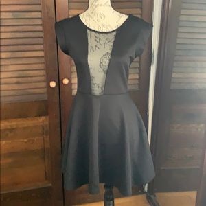 Black & sheer front & back by Coolwear dress M